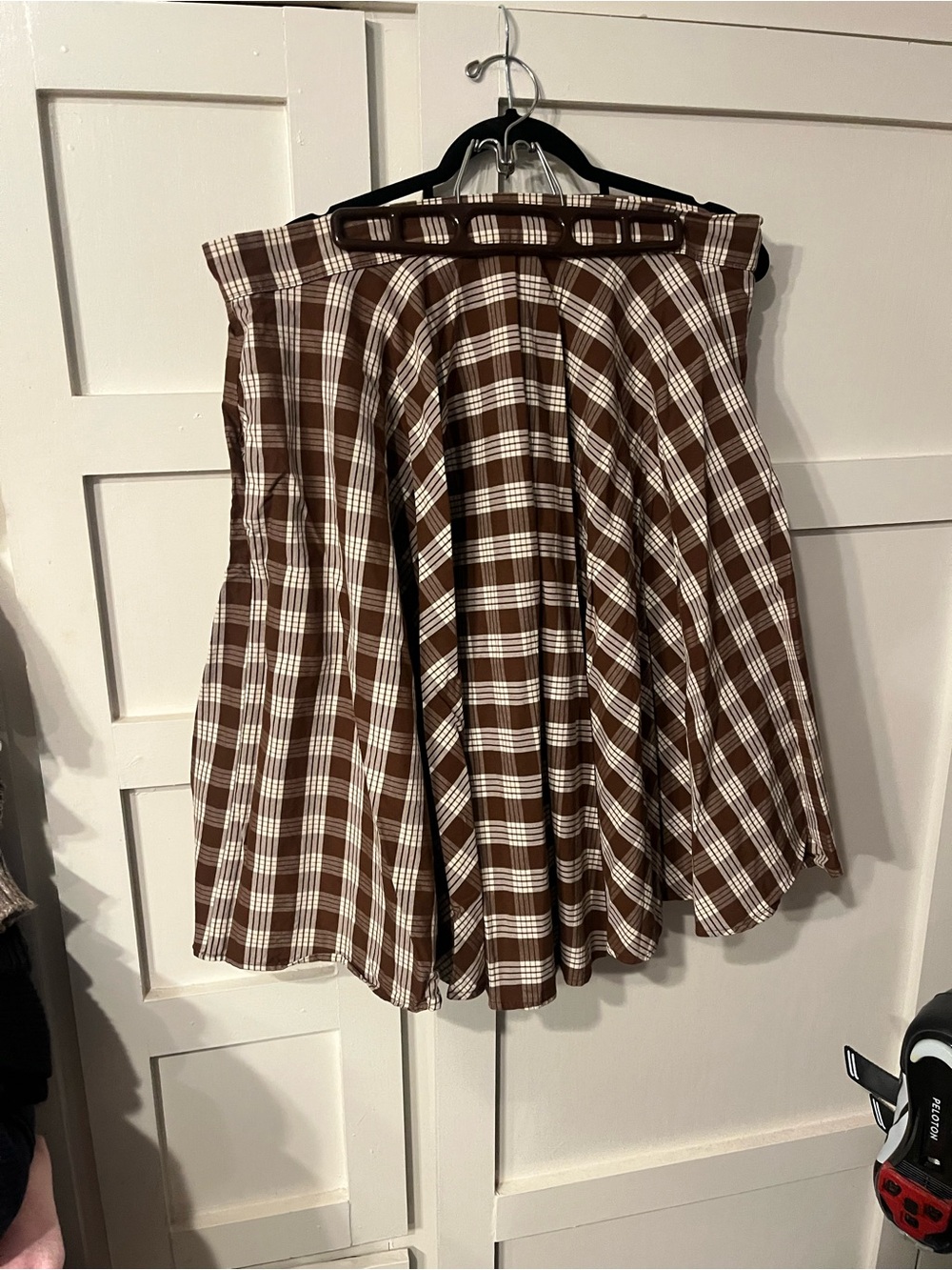 Brown Plaid A-Line Skirt - Classic Women’s Skirt